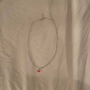 brandy melville heart necklace